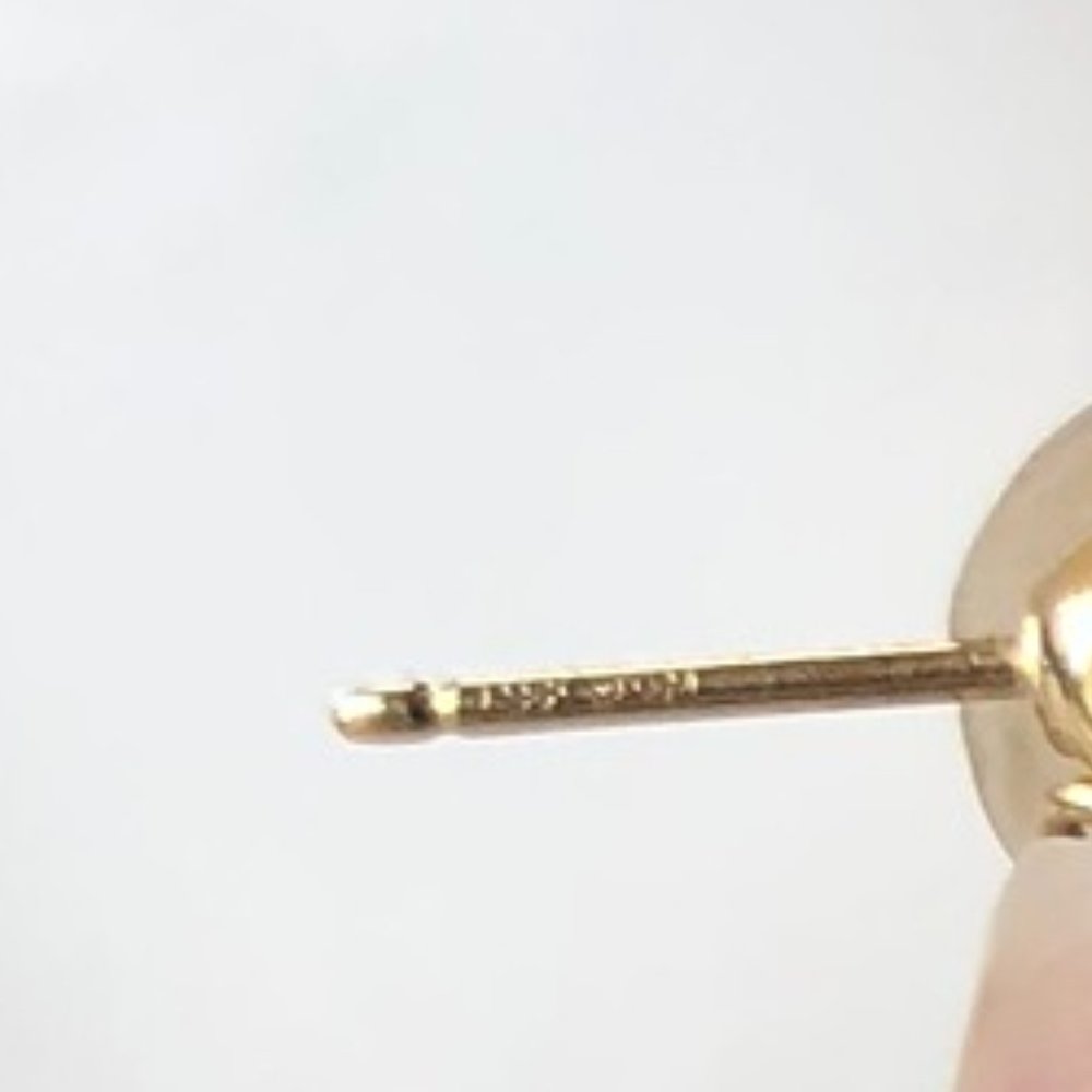 14 karat yellow gold dangling earrings - Picture 5 of 6
